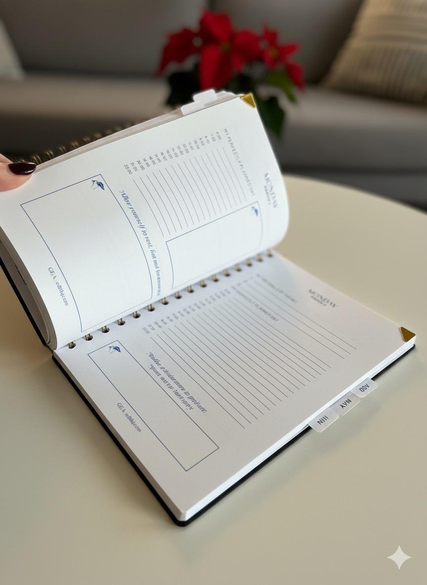 Feminine Strategy Map page aligning identity vision and daily actions