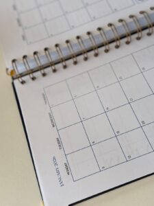 Quarterly realignment check-in pages to review progress and reset goals